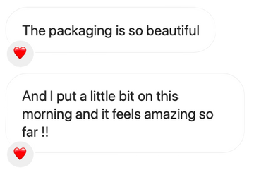 Foile testimonials love letters skincare reviews